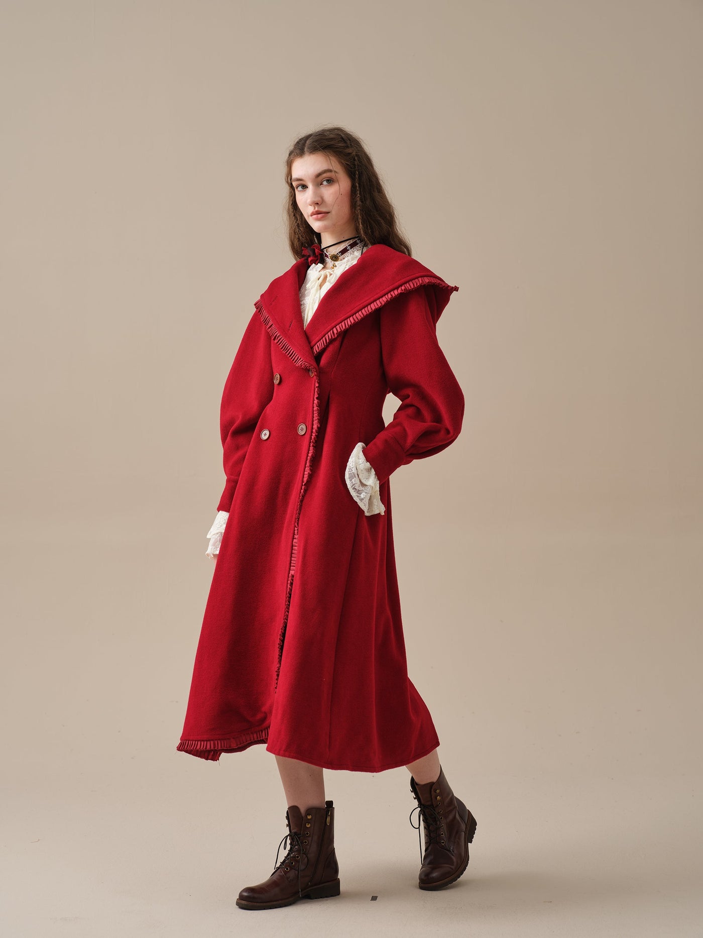 Jacques 25| long hooded victorian coat (100% wool) – Linennaive