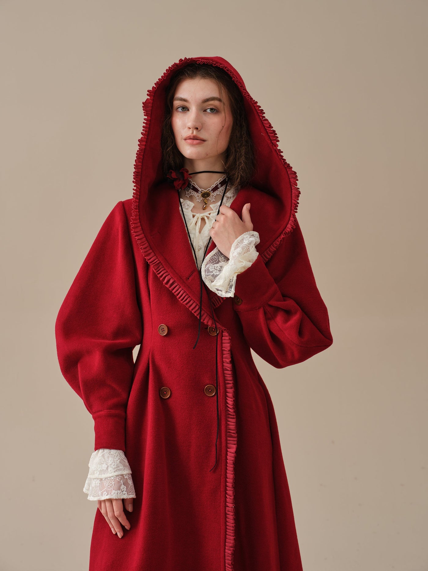 Jacques 25| long hooded victorian coat (100% wool) – Linennaive