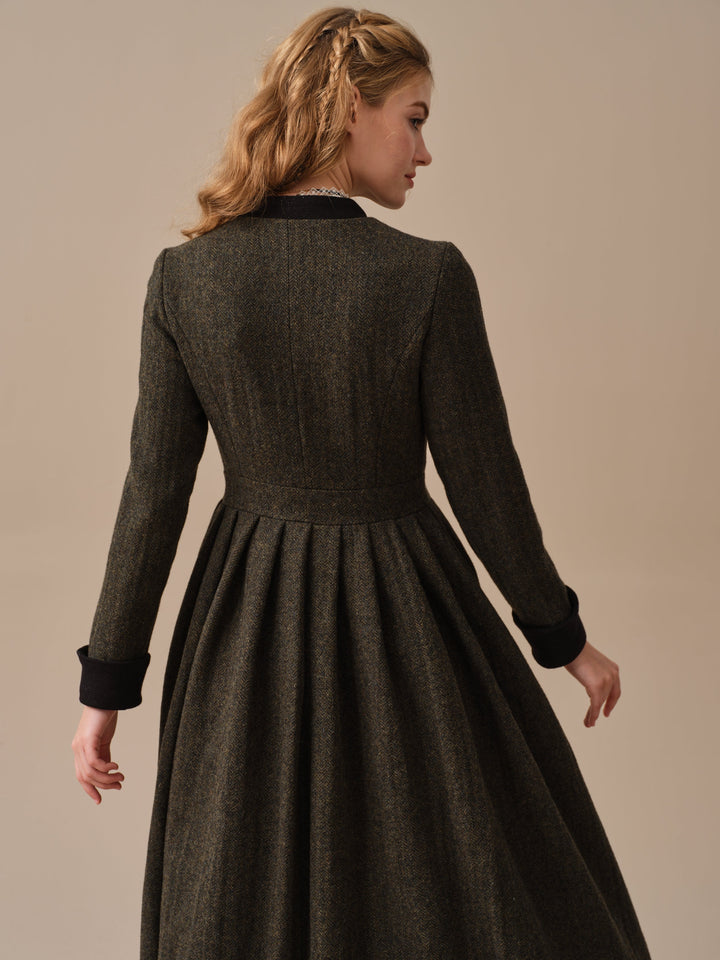 Willow 27 | green wool dress