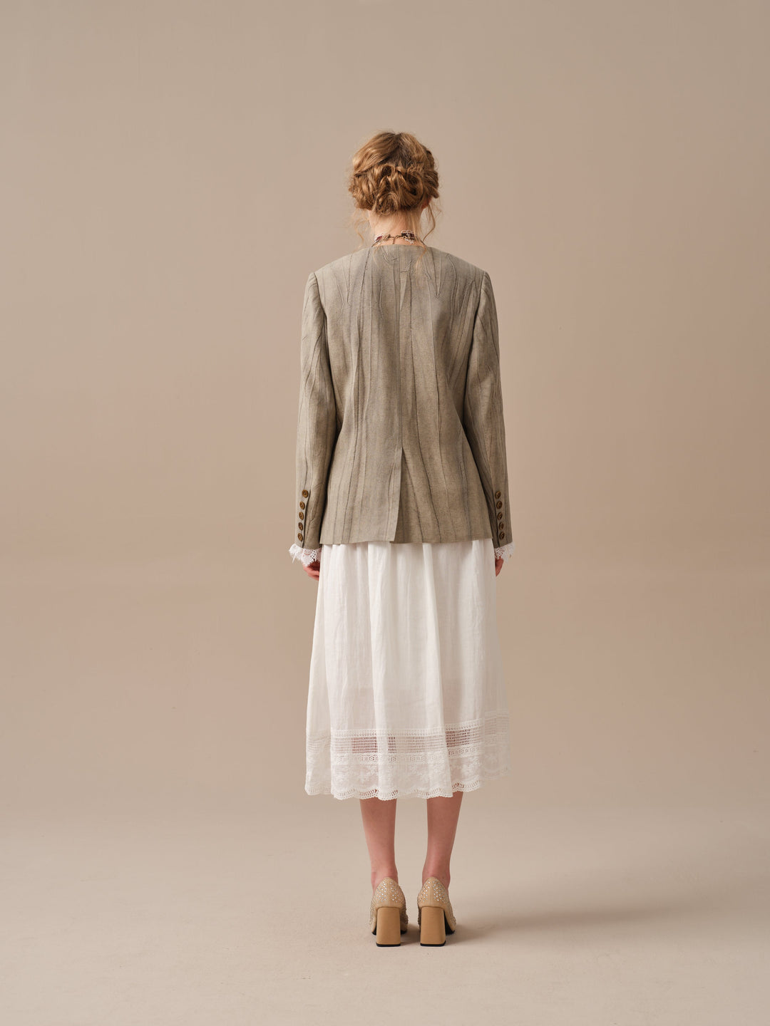 Mae 30 | 100% Linen Jacket with Vest