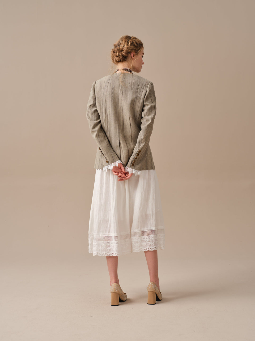 Mae 30 | 100% Linen Jacket with Vest