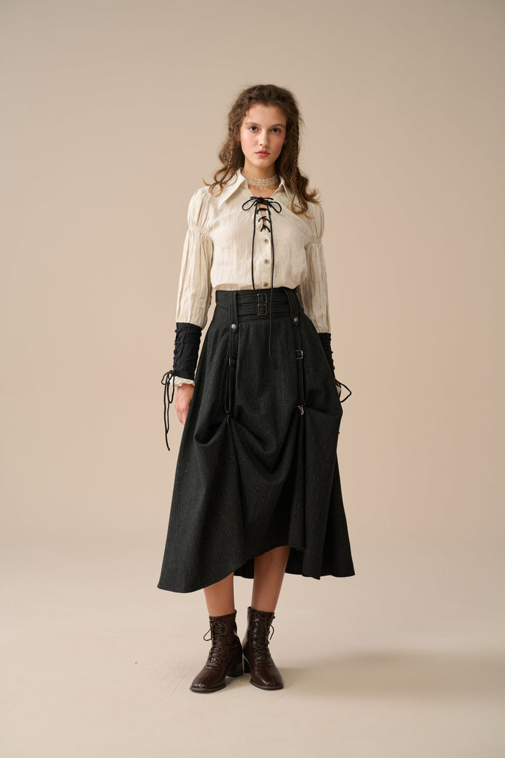 Cynthia 16 | Adjustable wool skirt