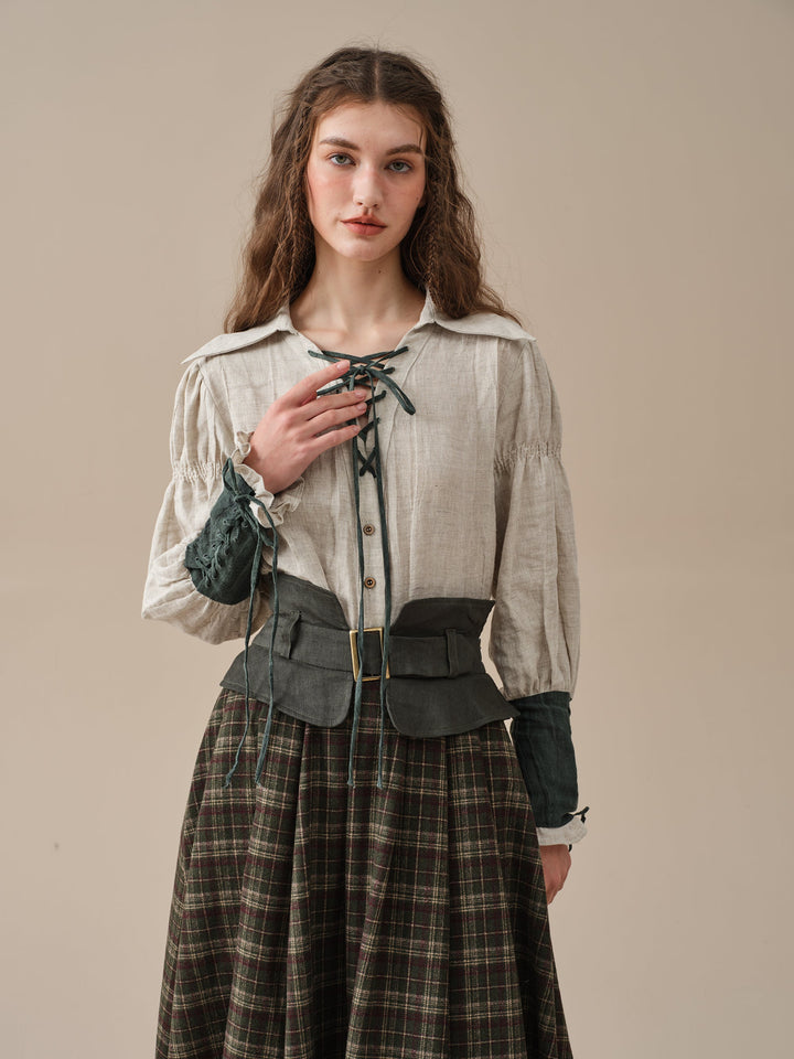 Tina 43 | corset wool skirt