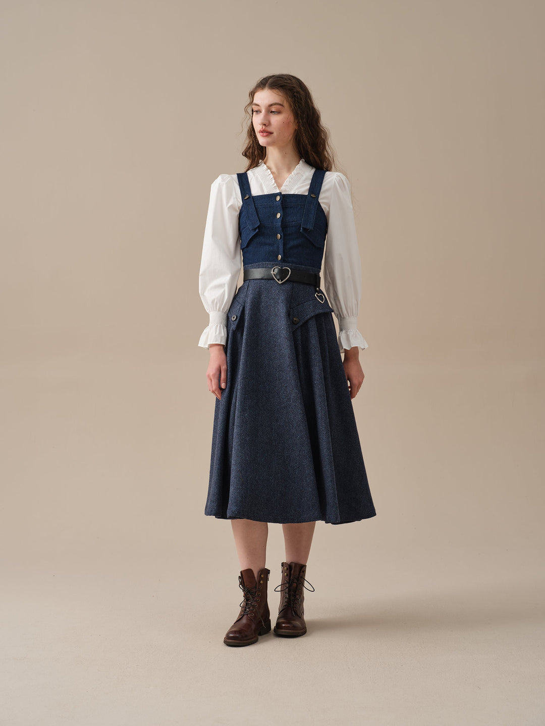 Darcy 23 | flared wool skirt