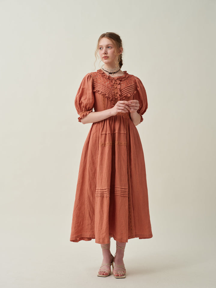 MARY 18 | VINTAGE LINEN DRESS GOWN