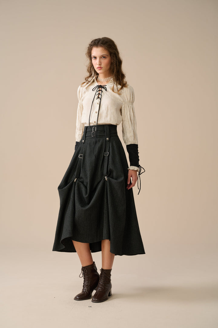 Cynthia 16 | Adjustable wool skirt