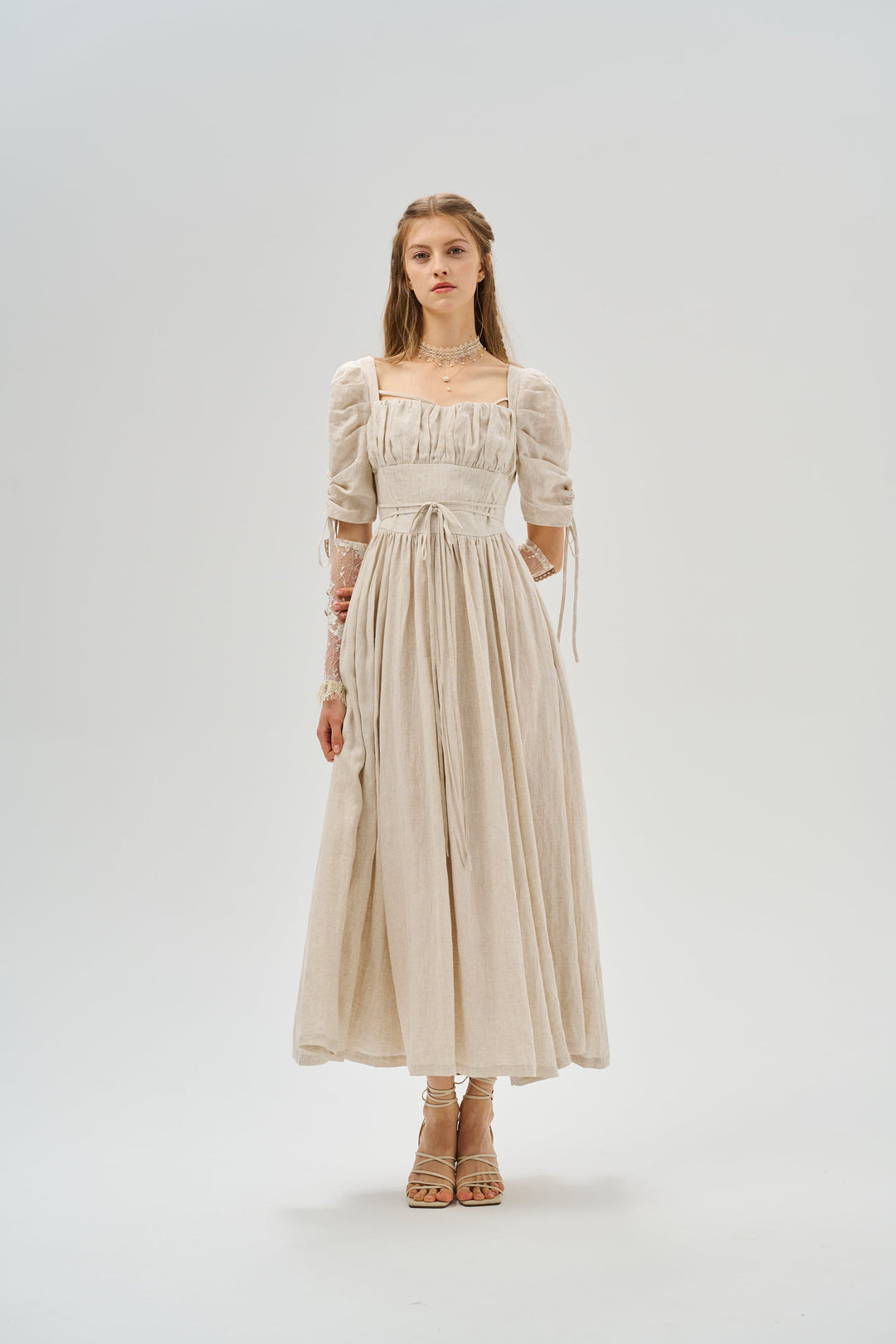 Monette 27 | Corset Linen Dress