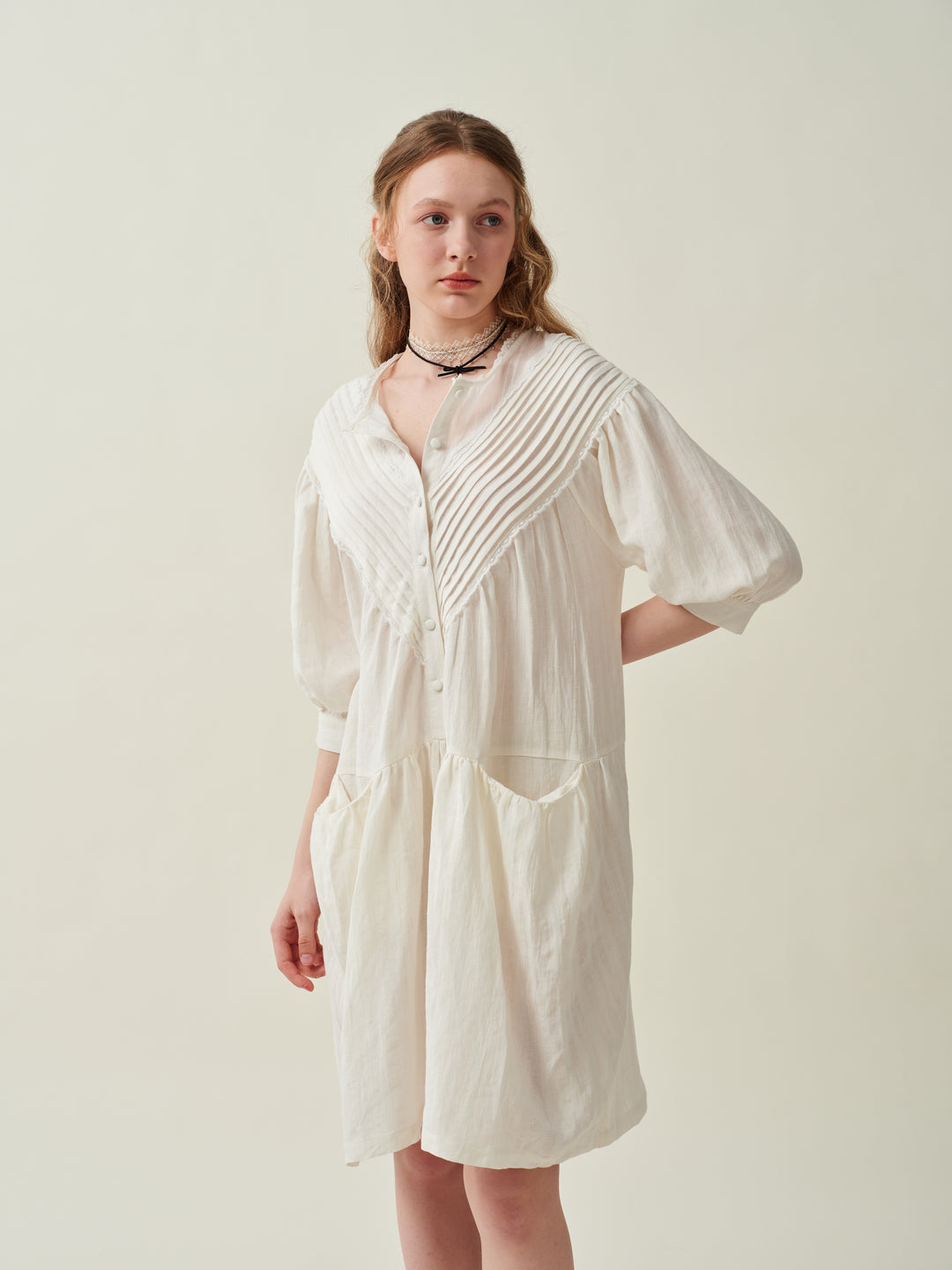 Lily 19 | linen dress with pockets