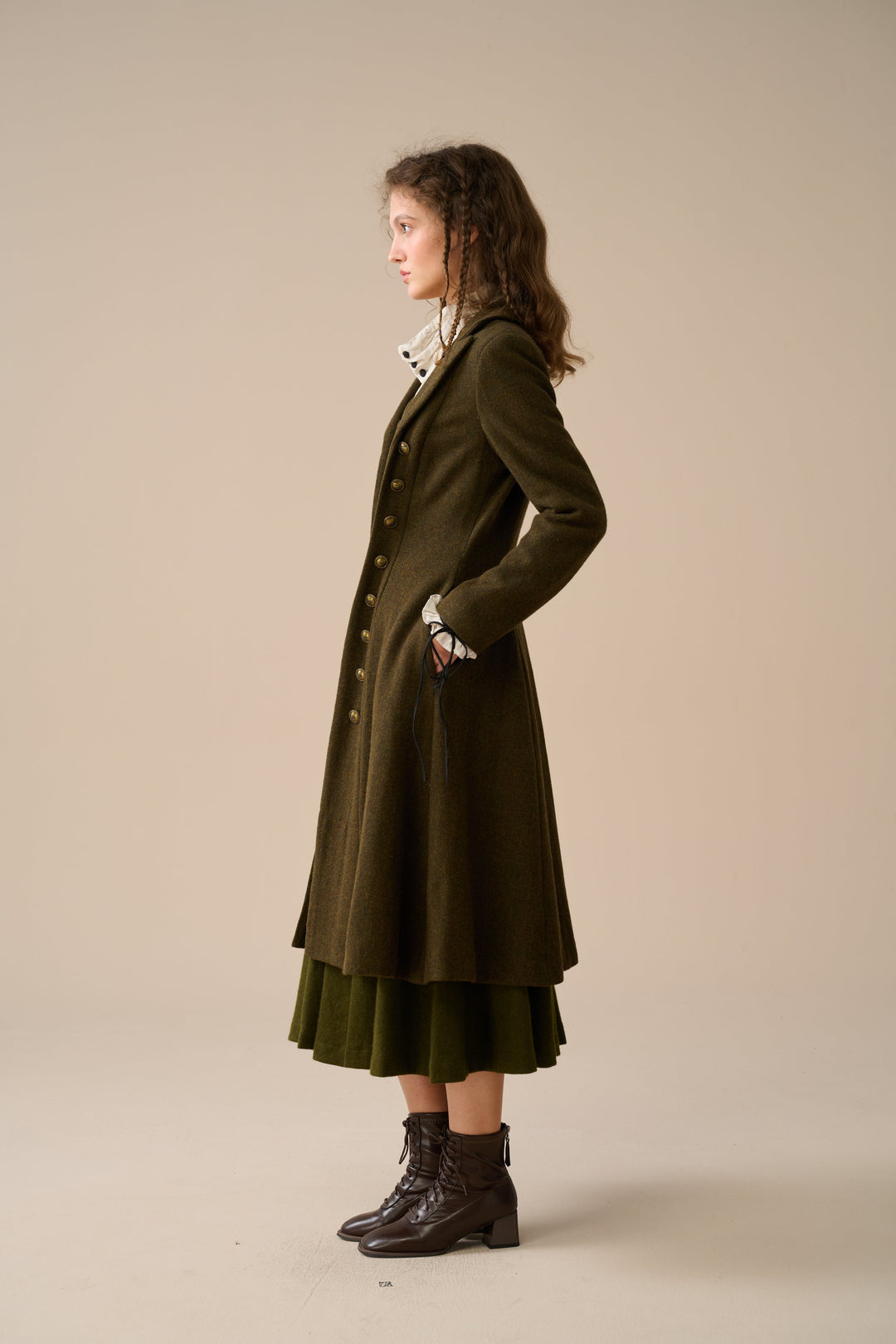 Doreen 15 |Vest-Layered 100% Wool Coat