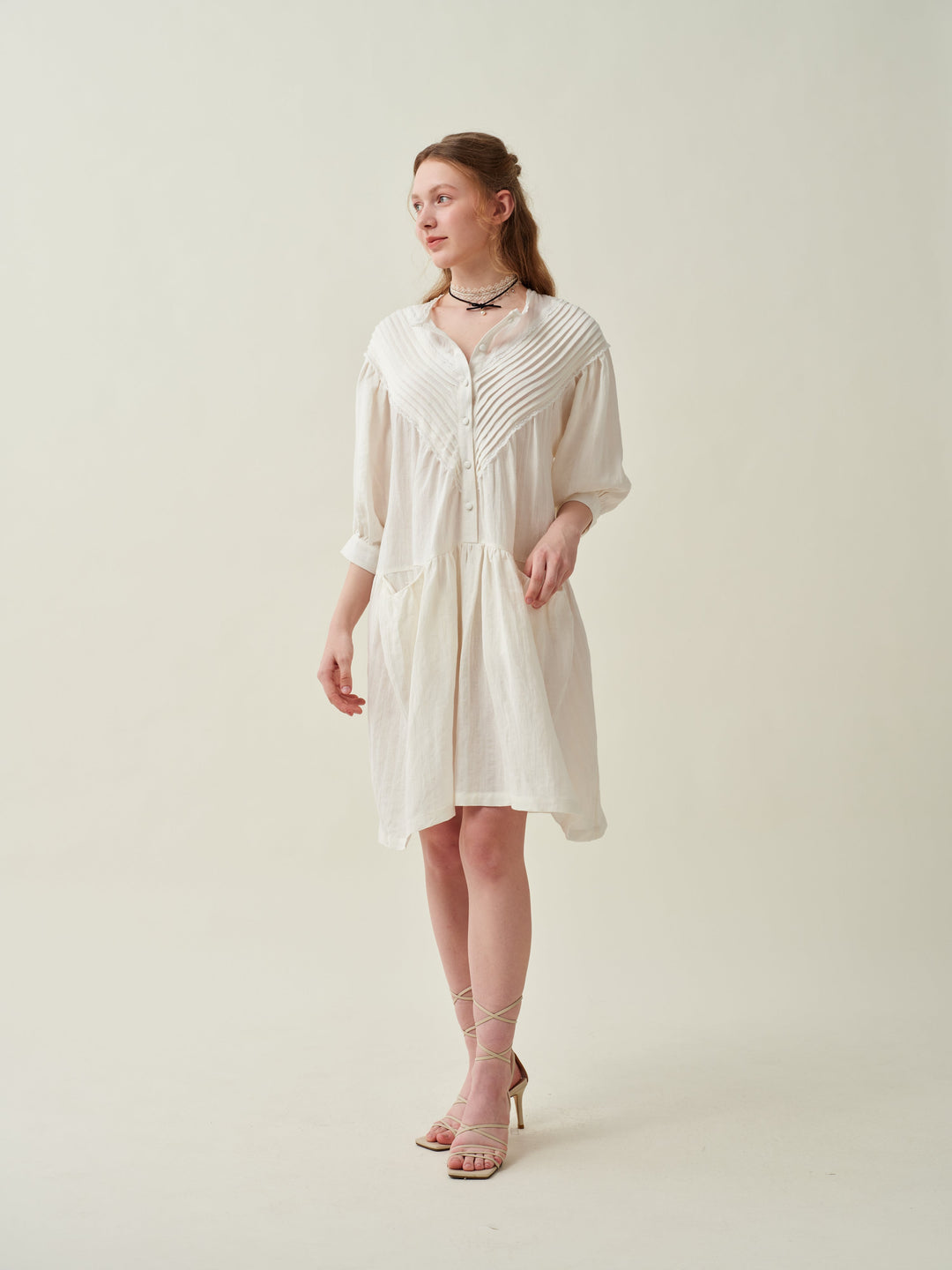 Lily 19 | linen dress with pockets