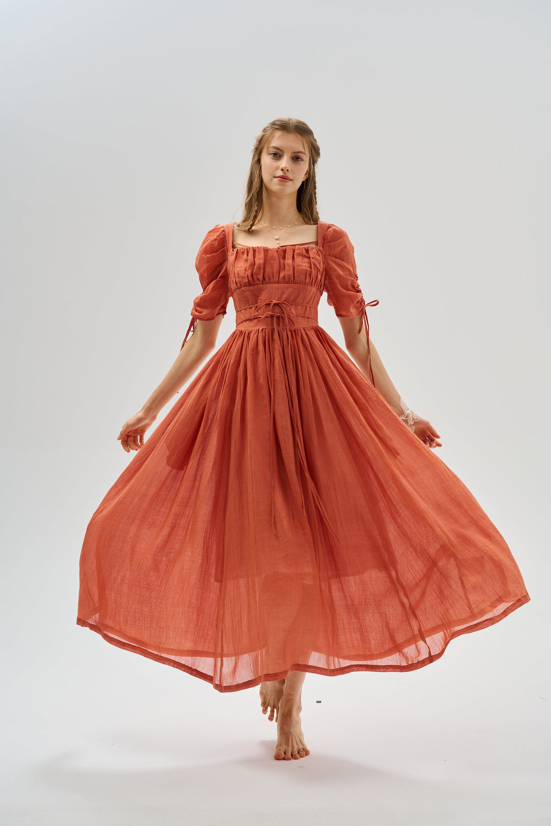 Monette 27 | Corset Linen Dress