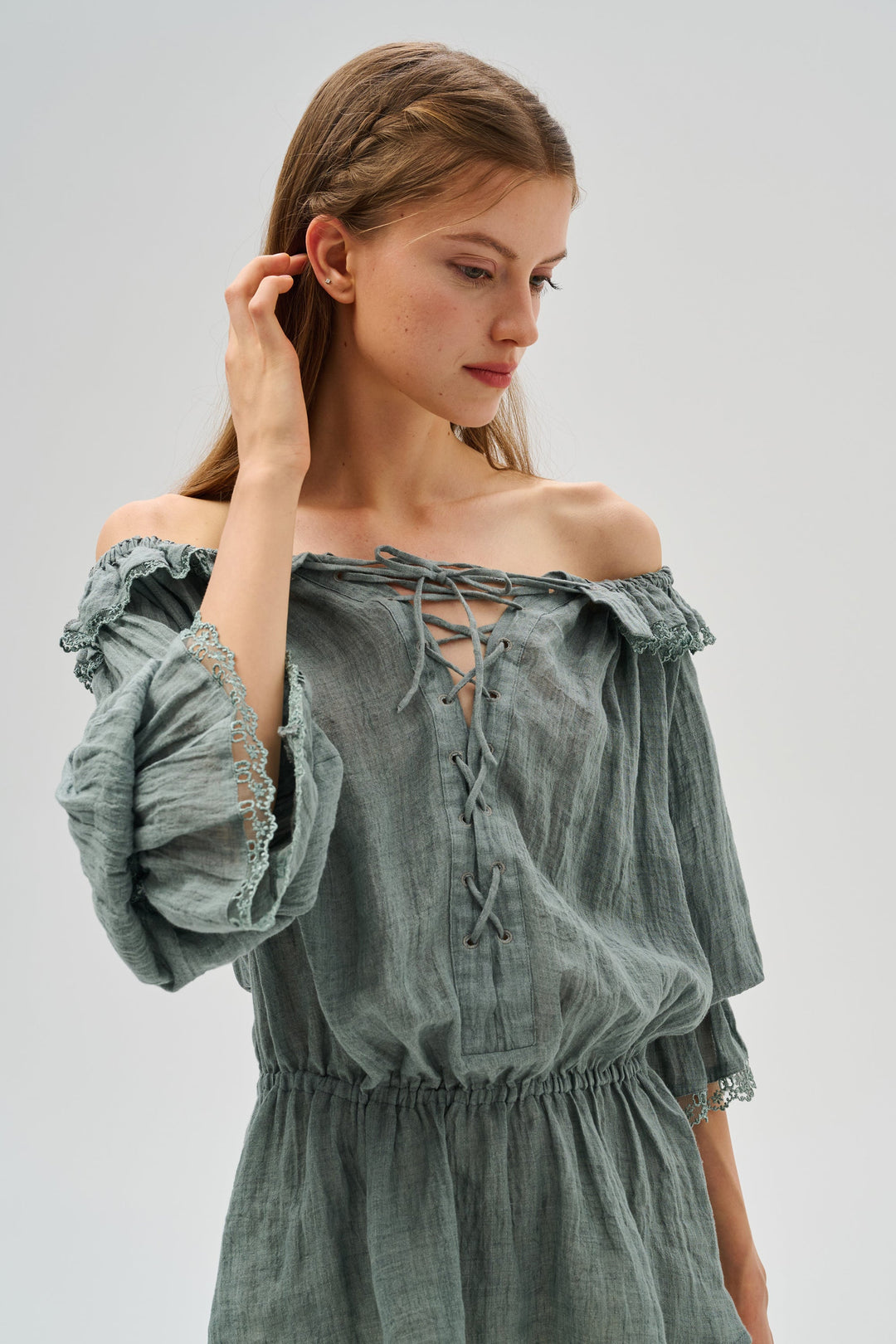 Stella 25 | Ruffled Lace Fairy Blouse