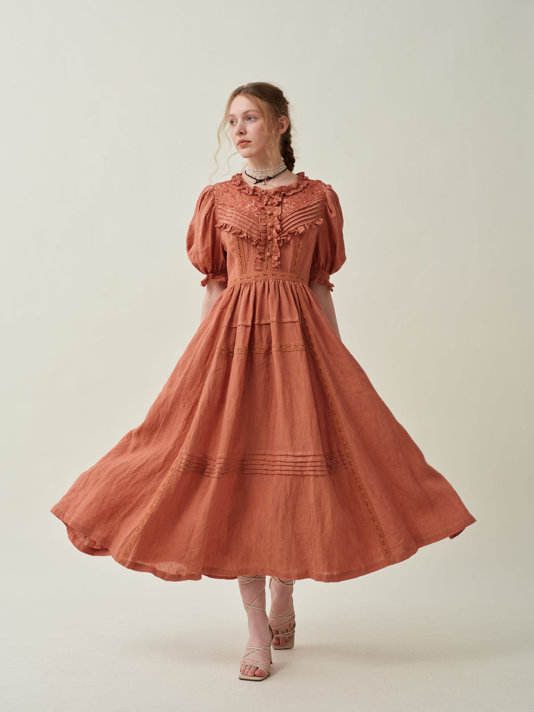 MARY 18 | VINTAGE LINEN DRESS GOWN