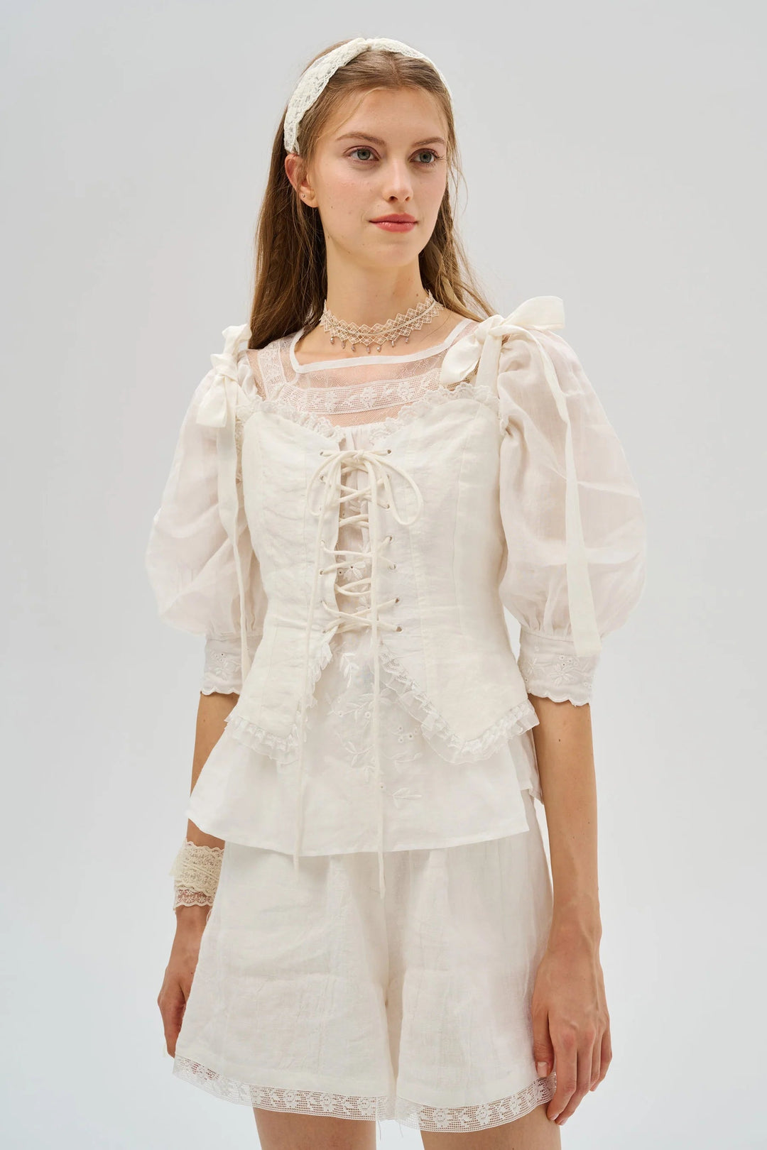 Stella 25 | Ruffled Lace Fairy Blouse