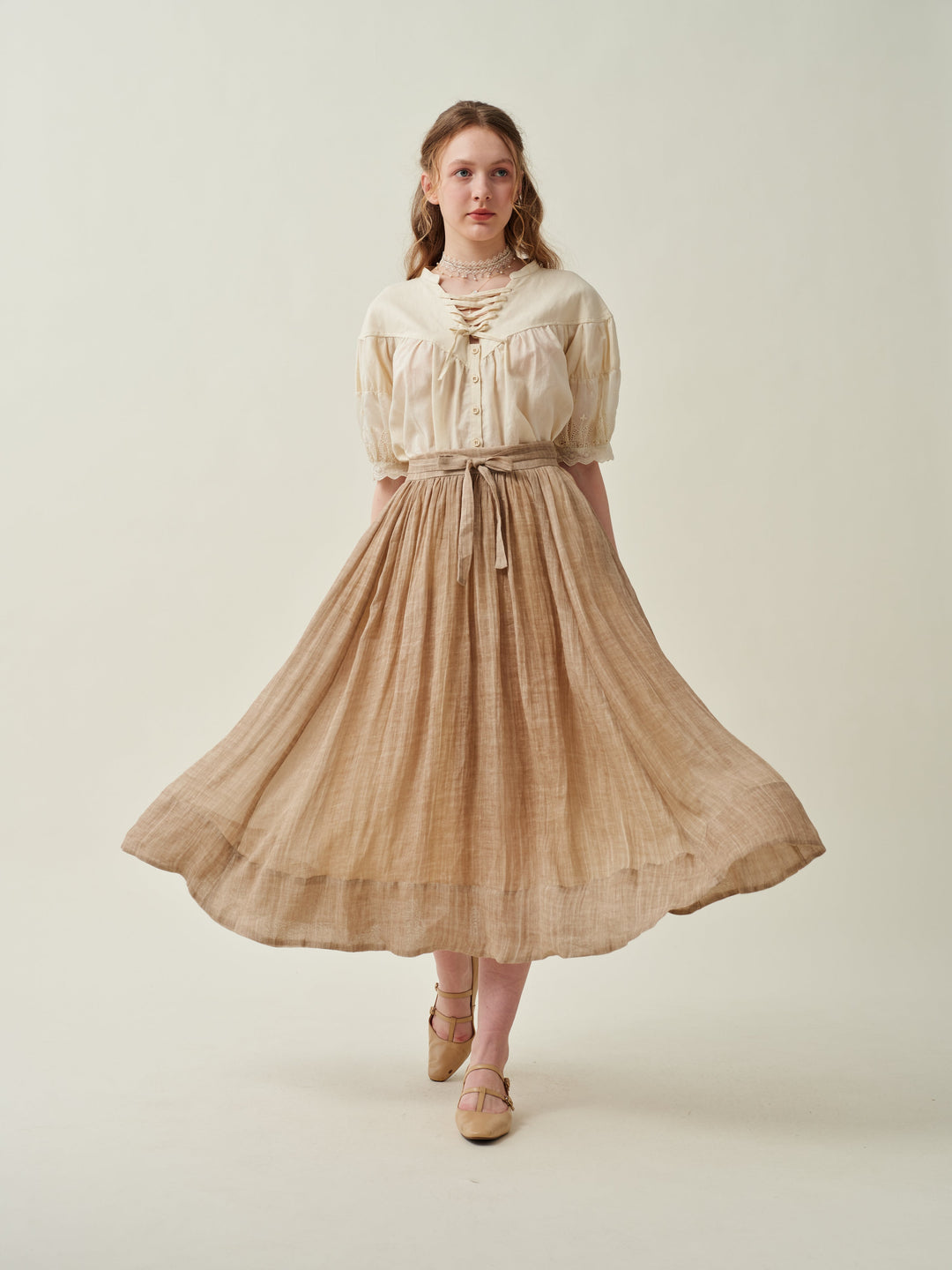 Beth 15 | flowy linen skirt