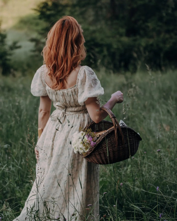 Alice 19 | Floral linen dress