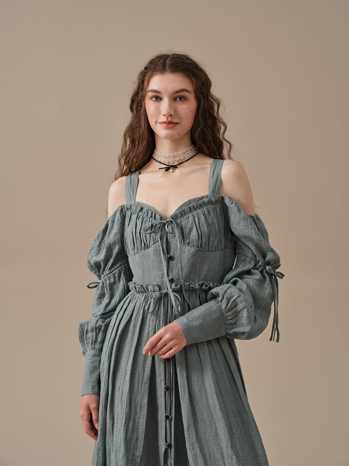 Olivia 28 | Puff sleeve corset dress