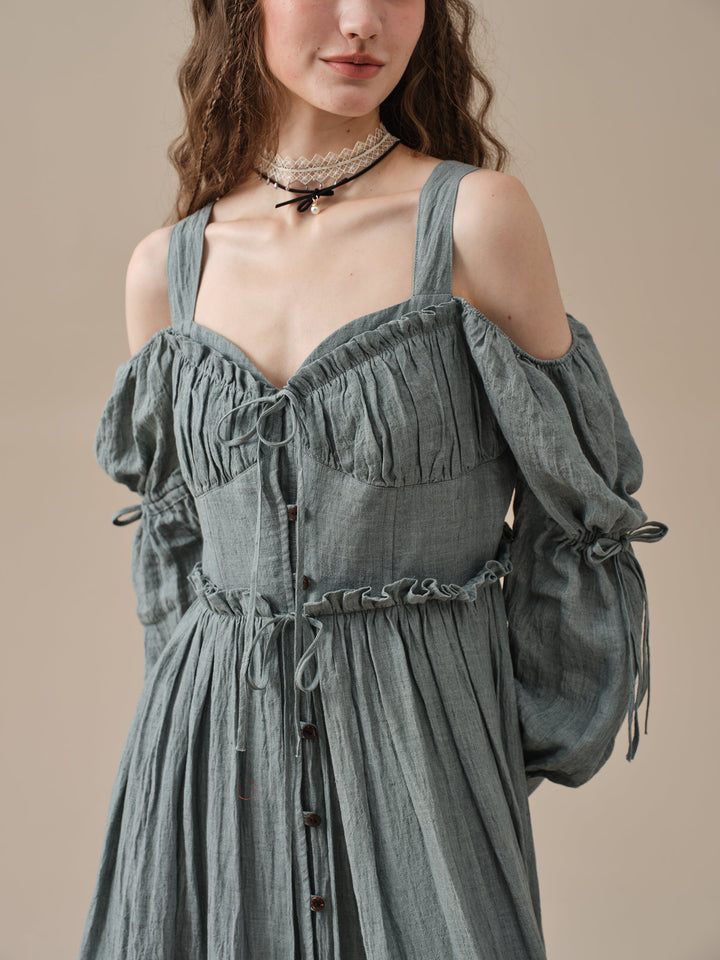 Olivia 28 | Puff sleeve corset dress