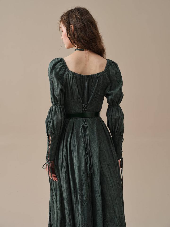 PHOENIX 24 | REGENCY LACE-UP LINEN DRESS