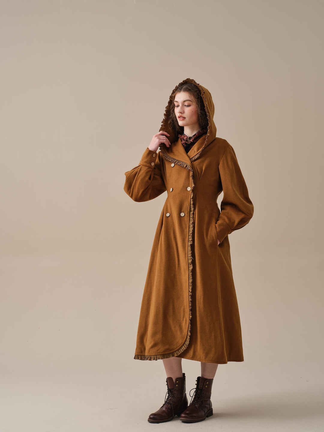 Jacques 25| long hooded victorian coat (100% wool)