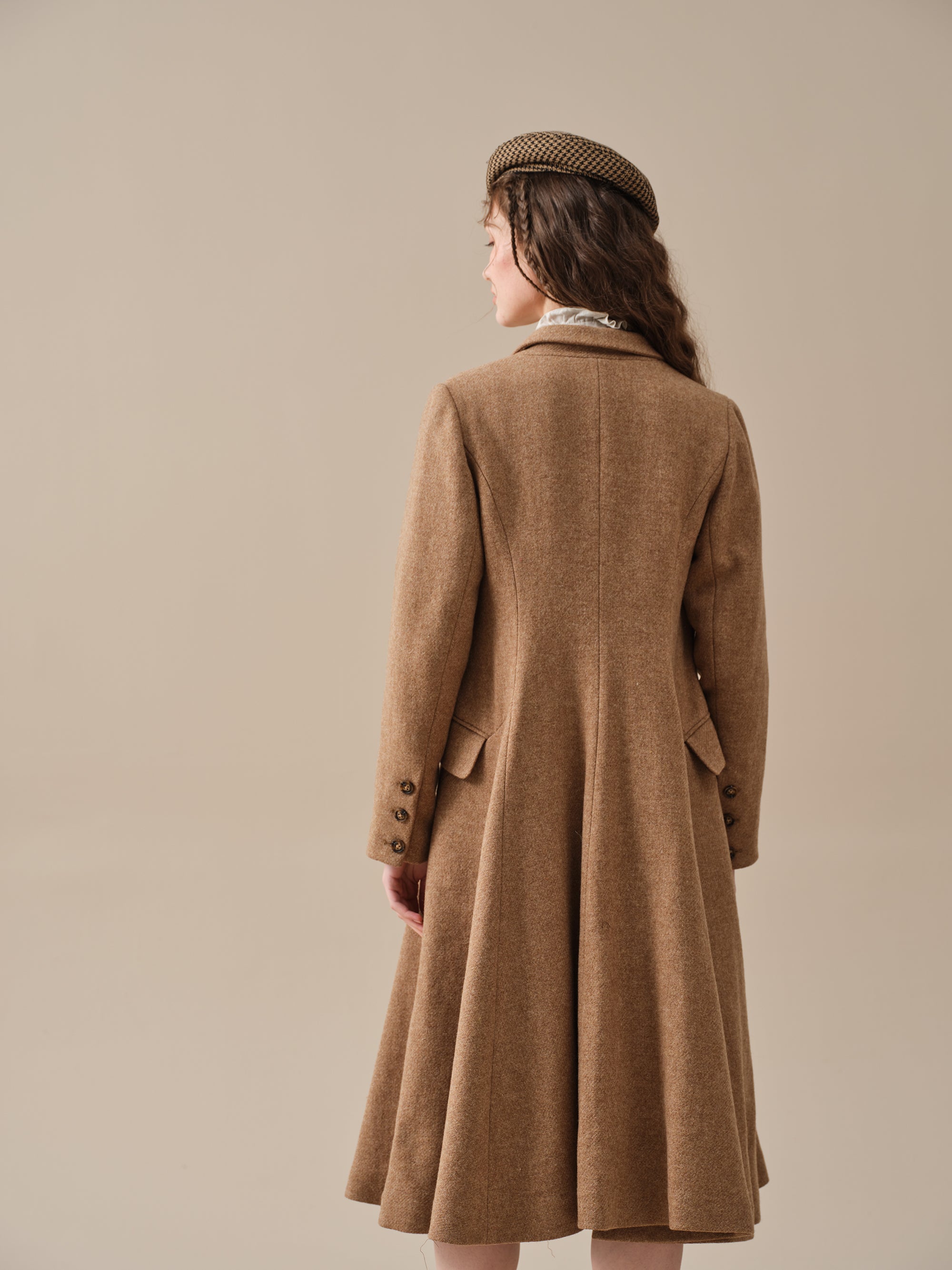 The Roman Holiday 17 100 Wool Classic Coat Black S