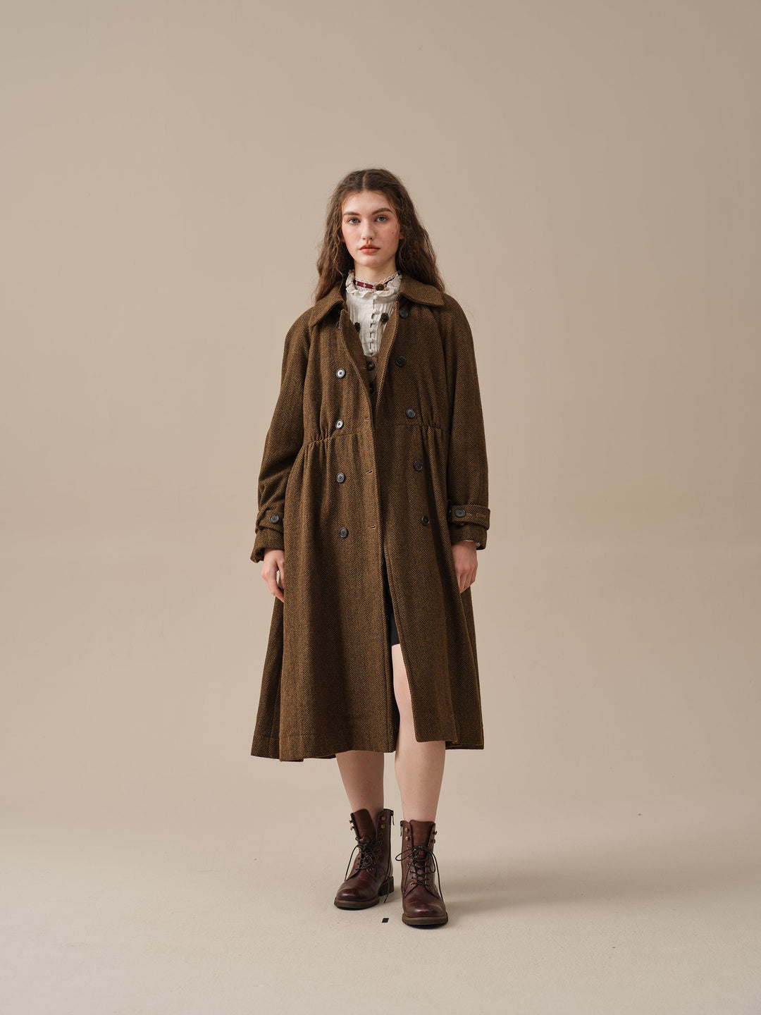 Oscar 31 |double breasted wool jacket coat