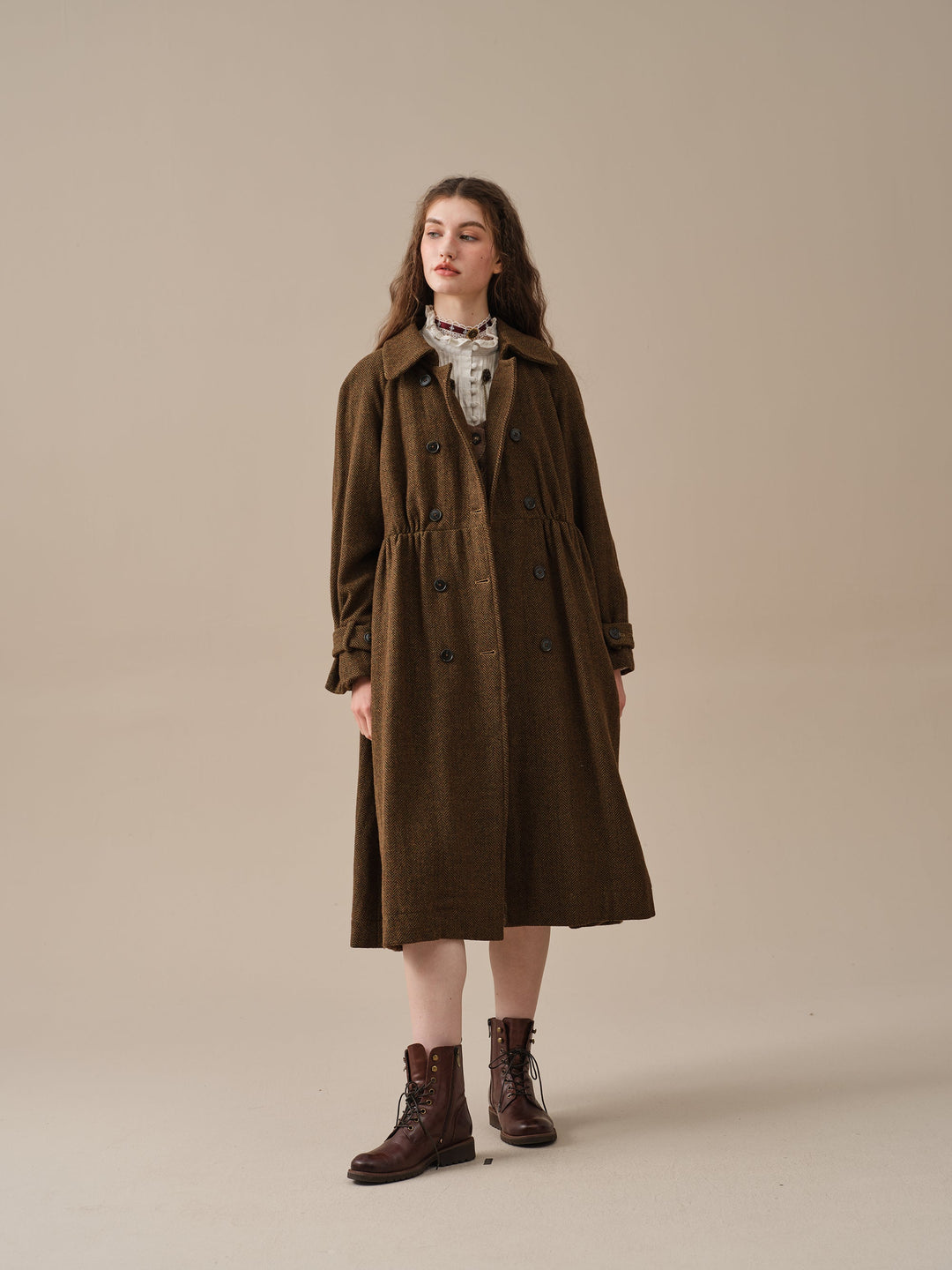 Oscar 31 |double breasted wool jacket coat