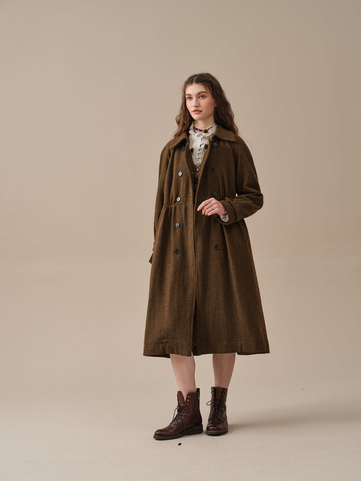 Oscar 31 |double breasted wool jacket coat