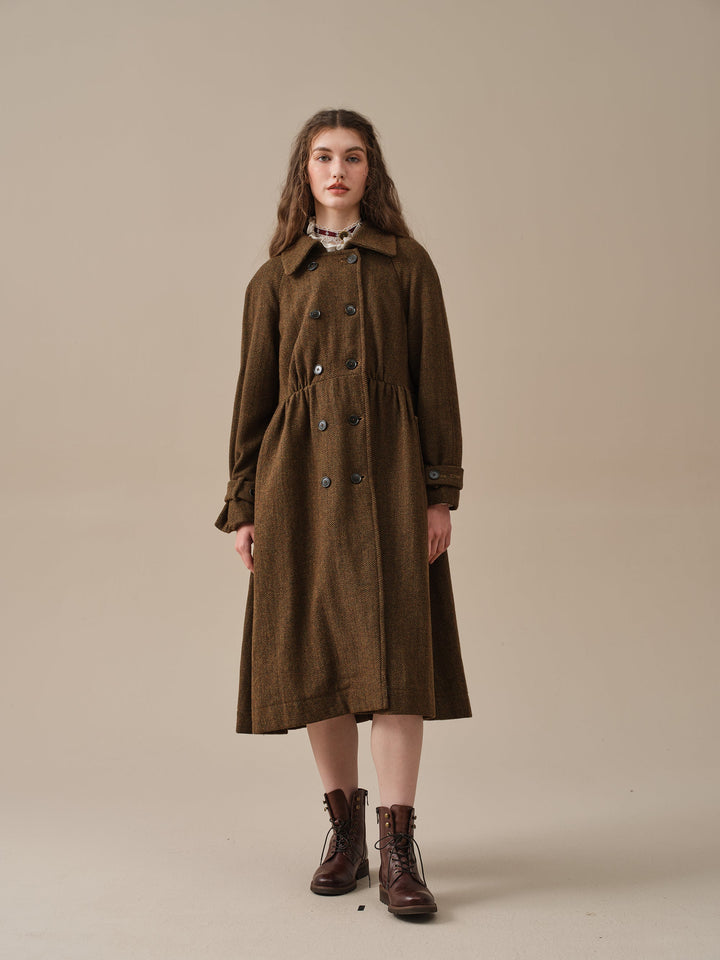 Oscar 31 |double breasted wool jacket coat