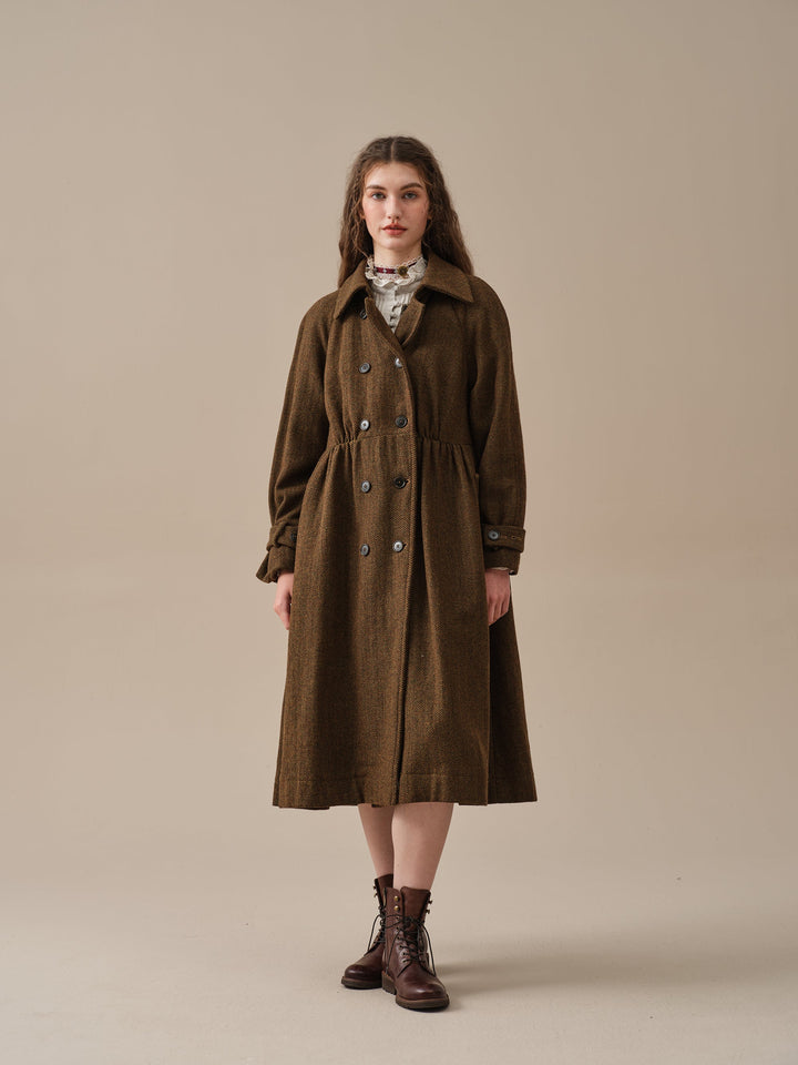 Oscar 31 |double breasted wool jacket coat