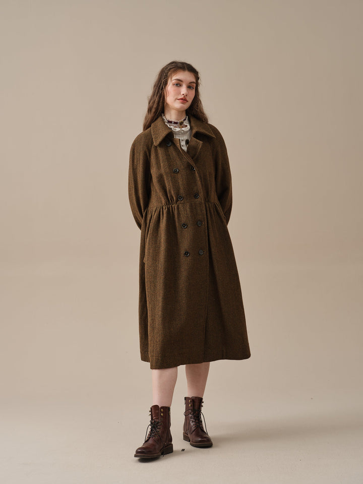 Oscar 31 |double breasted wool jacket coat