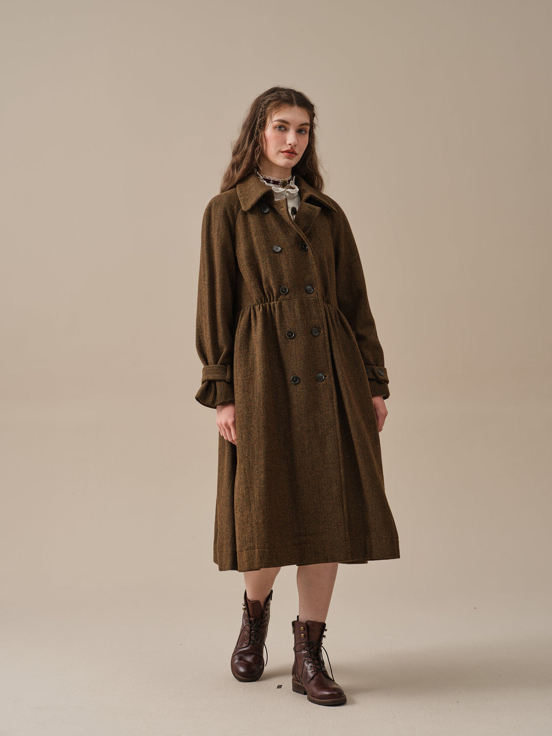 Oscar 31 |double breasted wool jacket coat