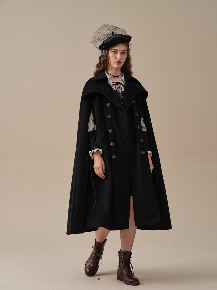 Jori 17 | 100% wool cloak coat