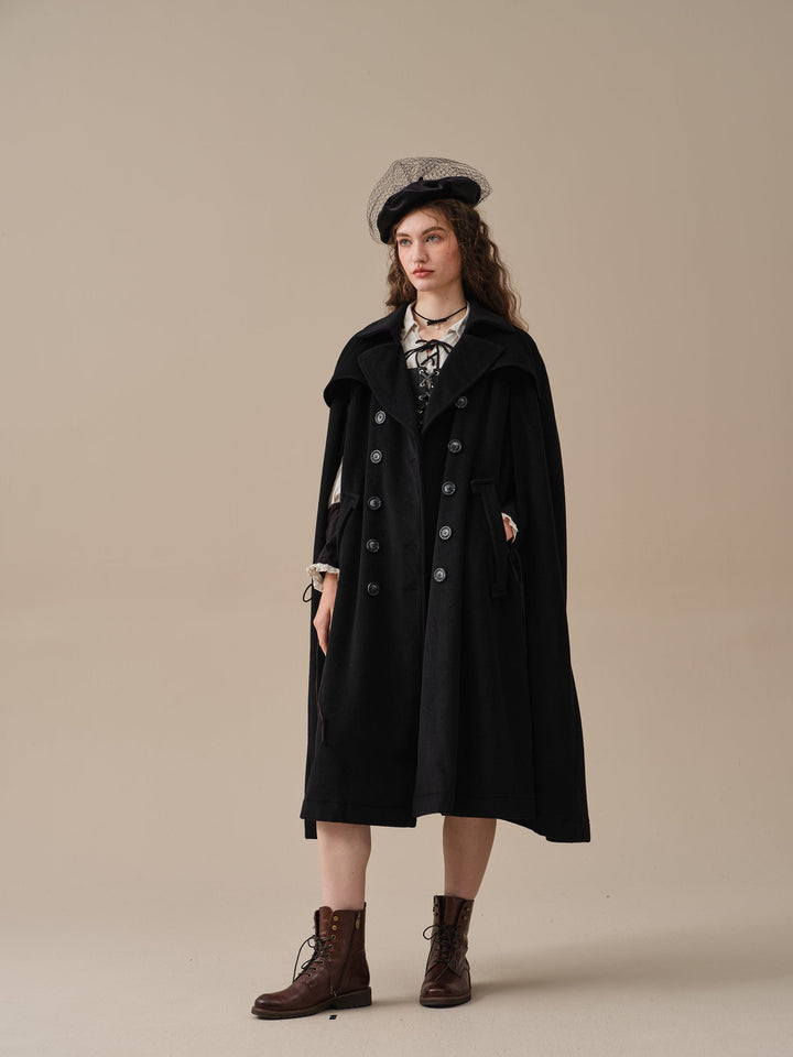 Jori 17 | 100% wool cloak coat