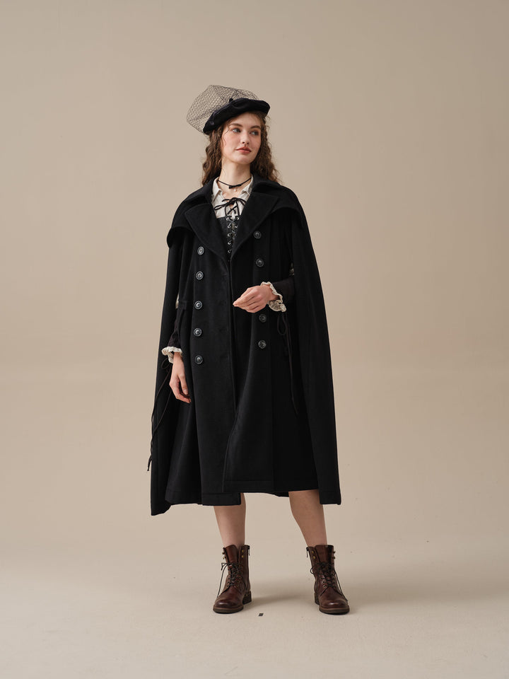 Jori 17 | 100% wool cloak coat