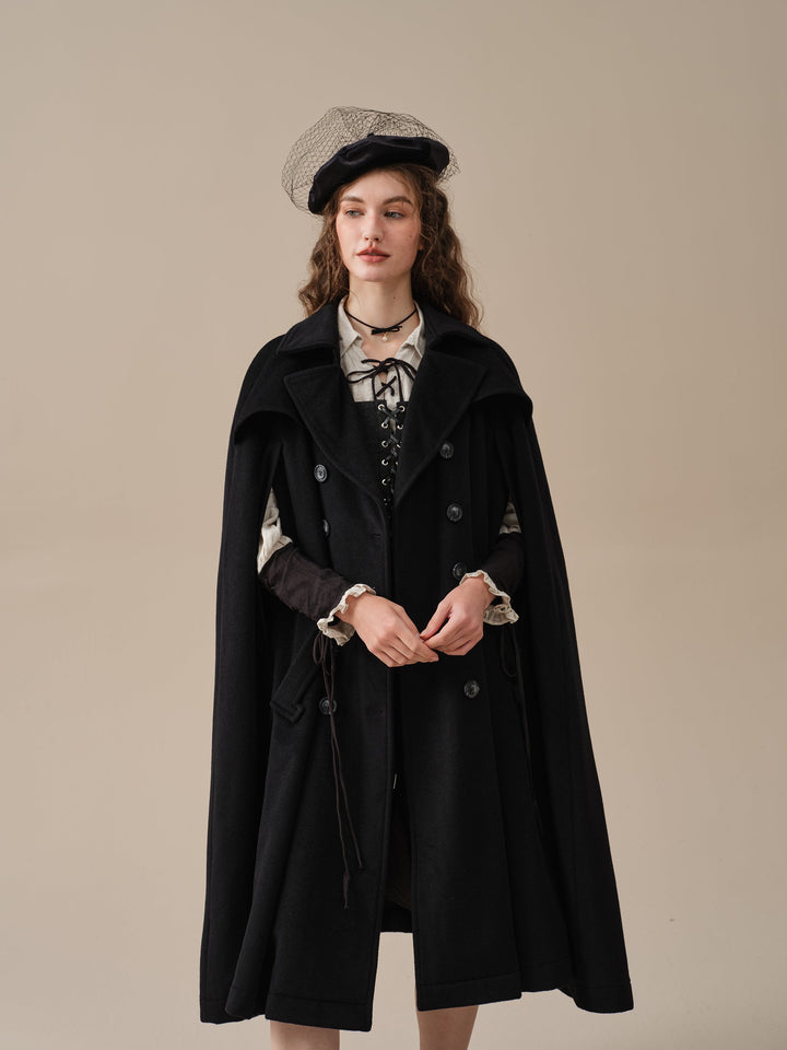 Jori 17 | 100% wool cloak coat