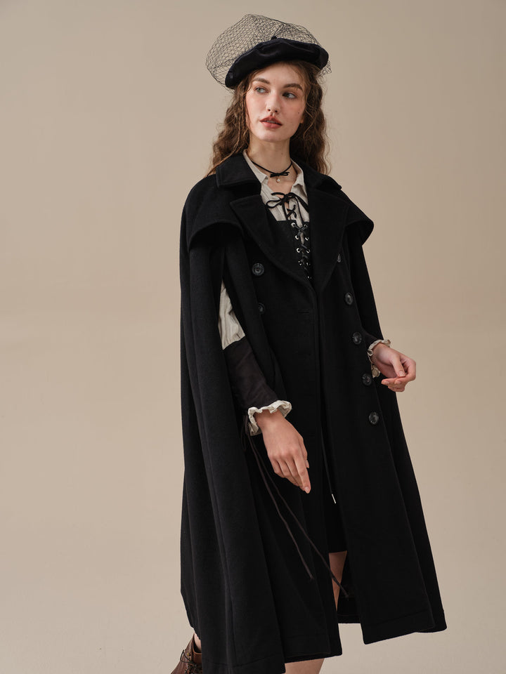 Jori 17 | 100% wool cloak coat