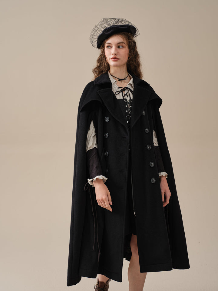 Jori 17 | 100% wool cloak coat