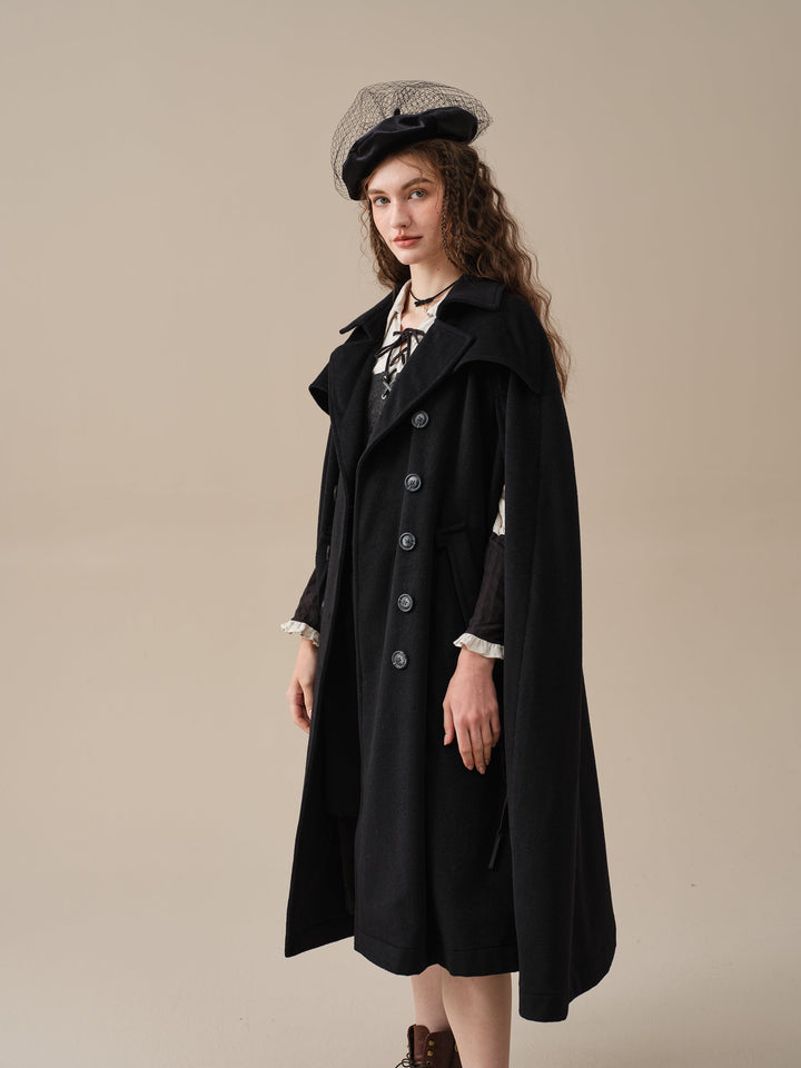 Jori 17 | 100% wool cloak coat