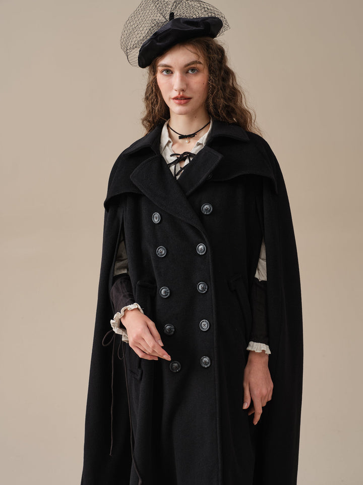 Jori 17 | 100% wool cloak coat