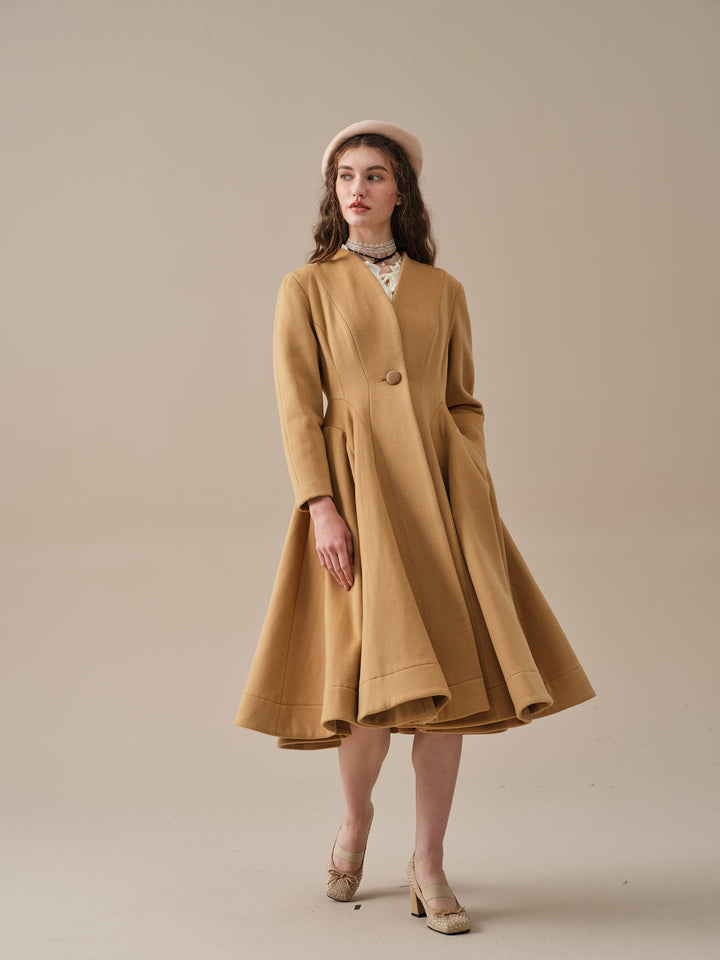 LITTLE WOMEN 22 | WOOL COAT IN GoldenRod