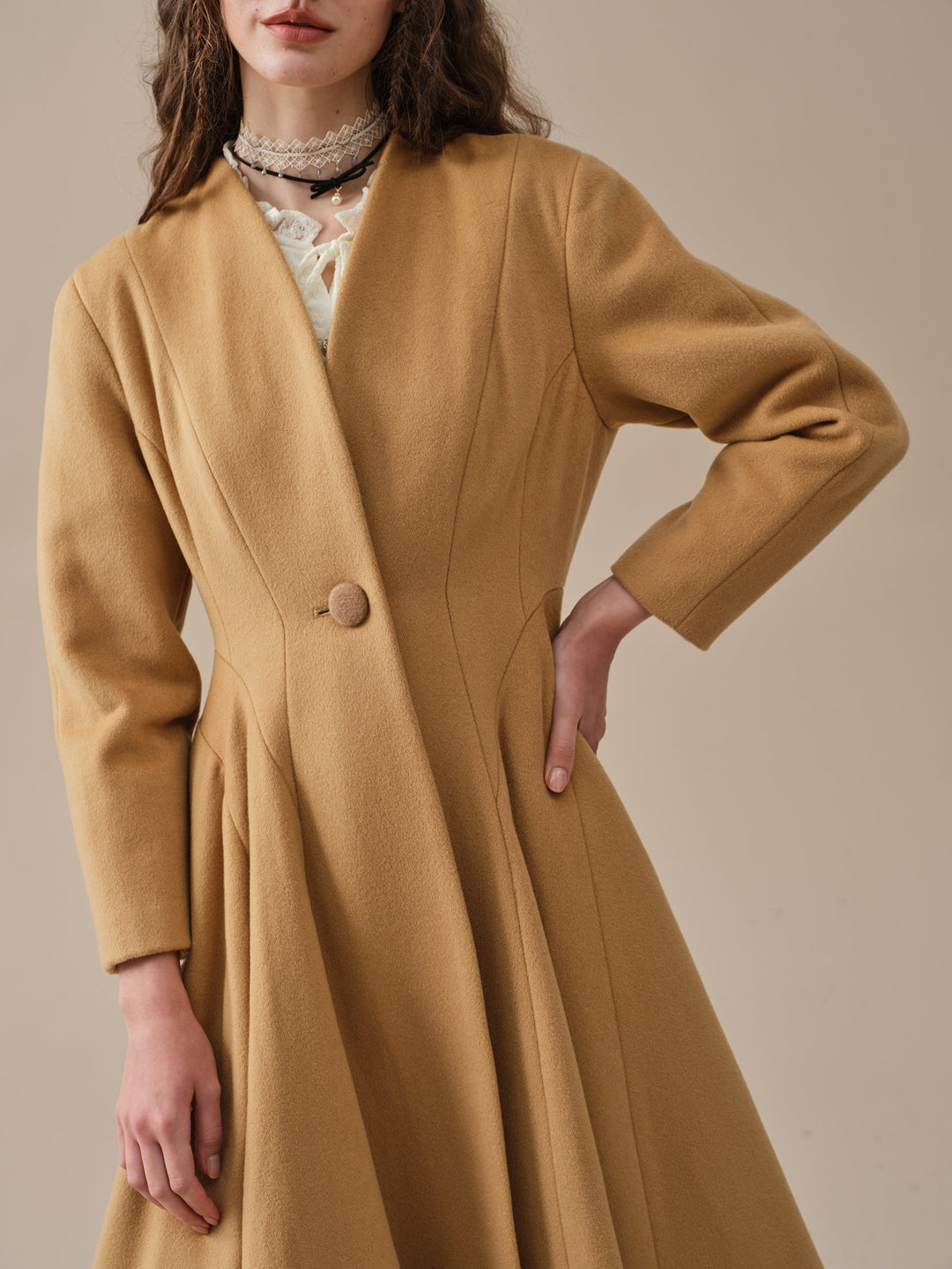 LITTLE WOMEN 22 | WOOL COAT IN GoldenRod