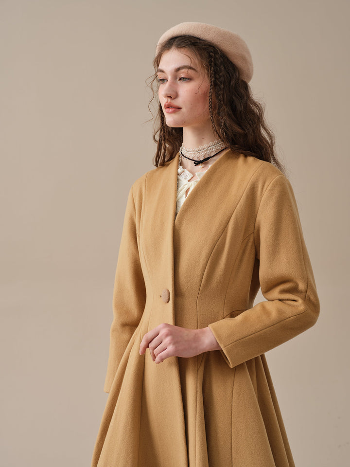 LITTLE WOMEN 22 | WOOL COAT IN GoldenRod