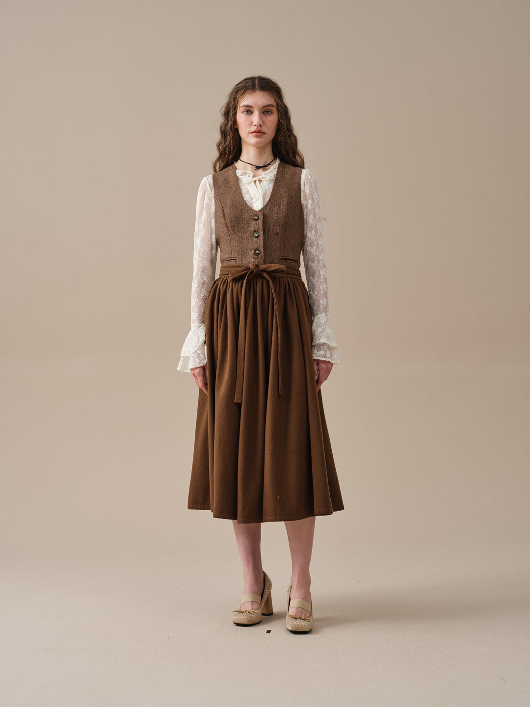 Beth 13 |tied wool skirt