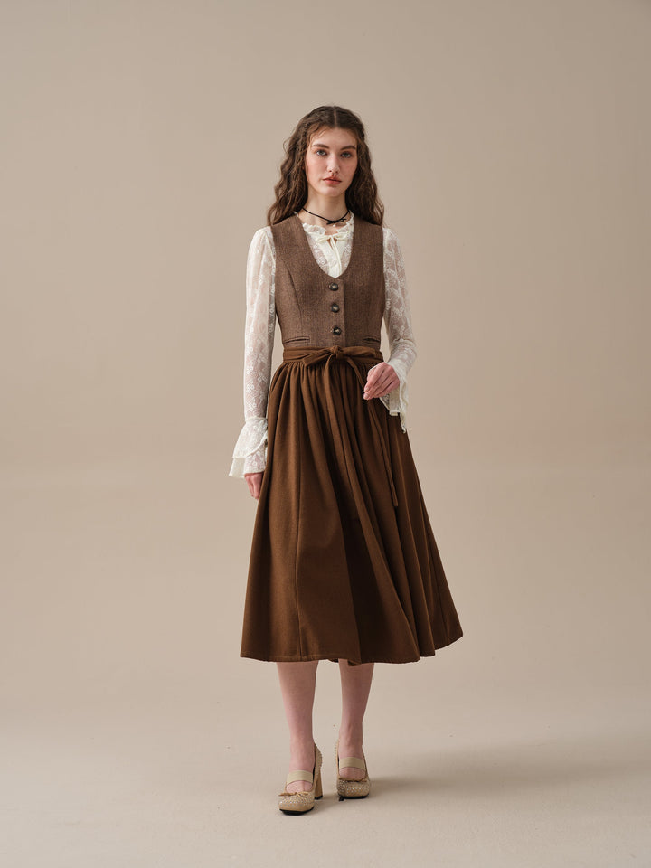 Beth 13 |tied wool skirt