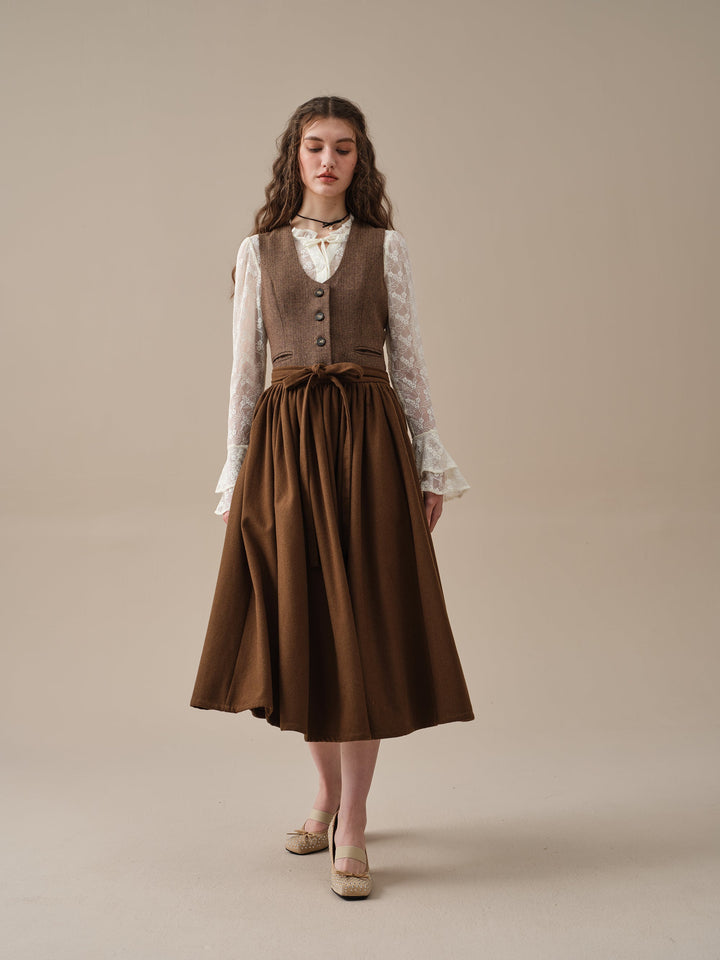 Beth 13 |tied wool skirt