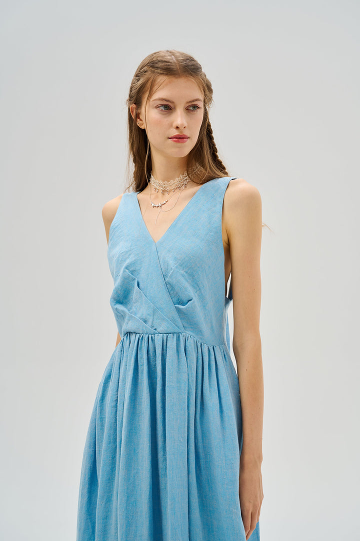 Belle 13 | Tiered linen dress