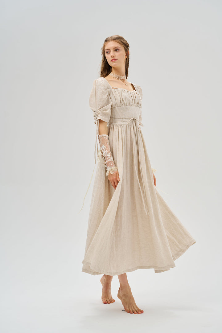 Monette 27 | Corset Linen Dress