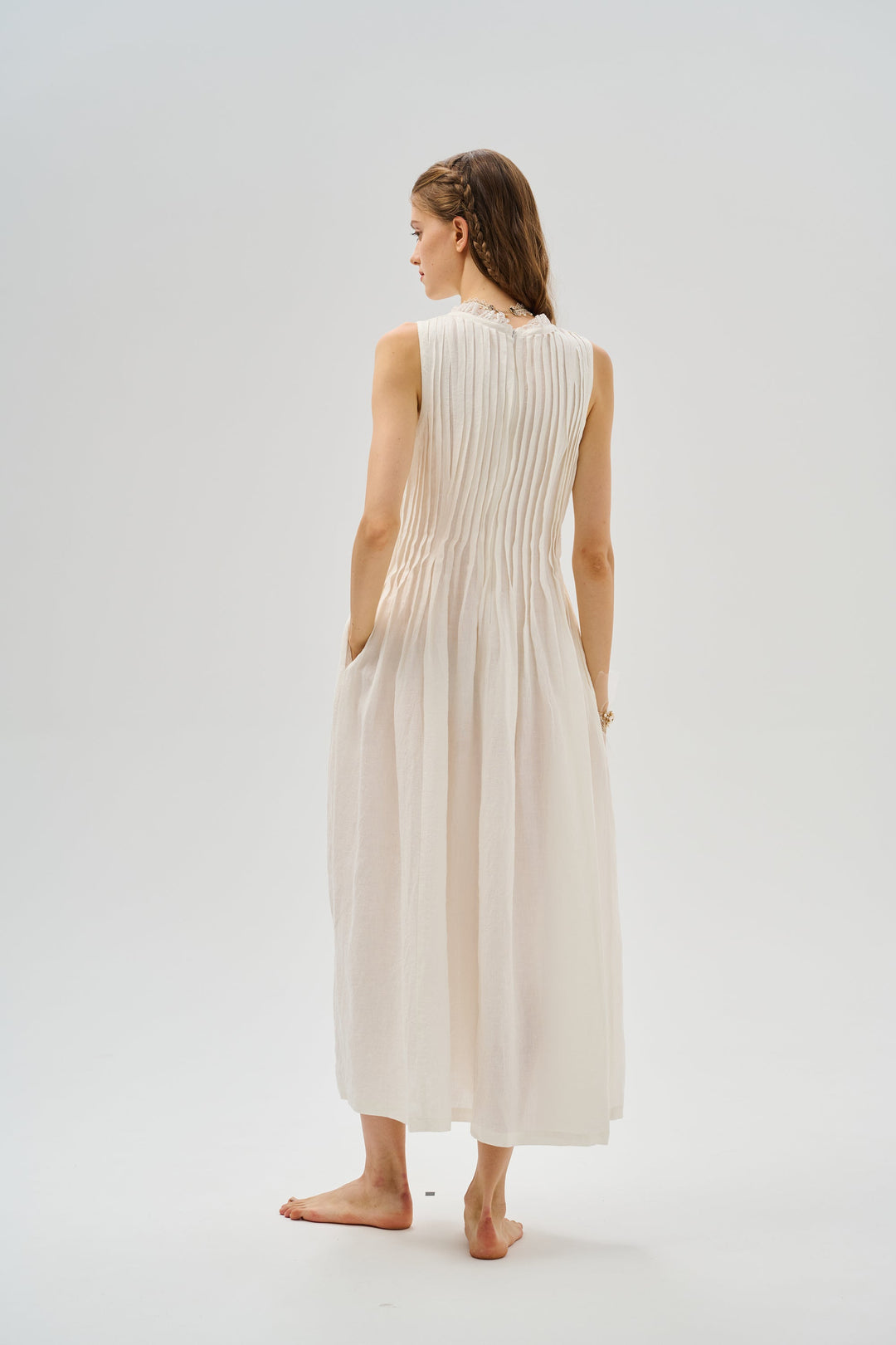 Balia 17 | Pleated Linen Dress