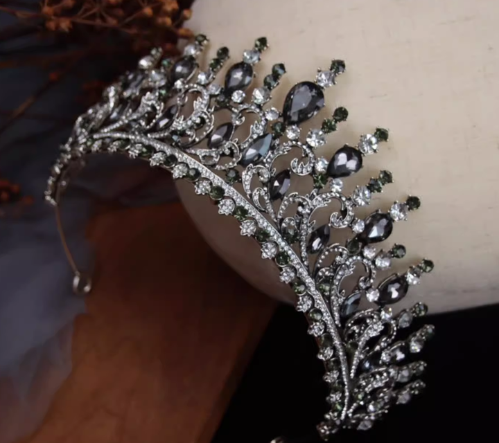 Baroque handmade crystal crown